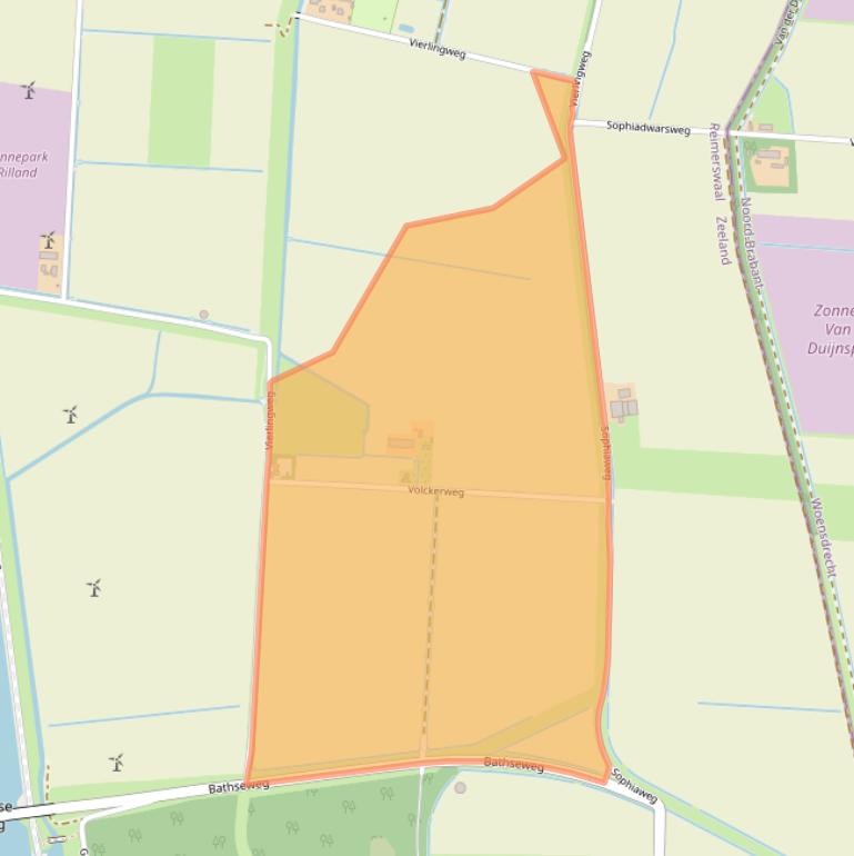 Kaart van postcodegebied 4411SL.