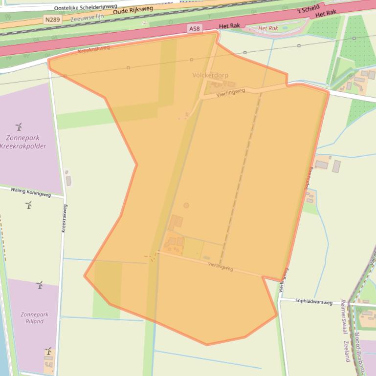 Kaart van postcodegebied 4411SN.