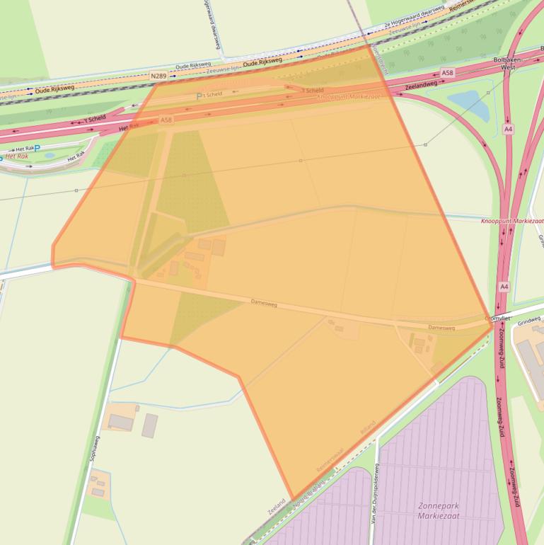 Kaart van postcodegebied 4411SP.
