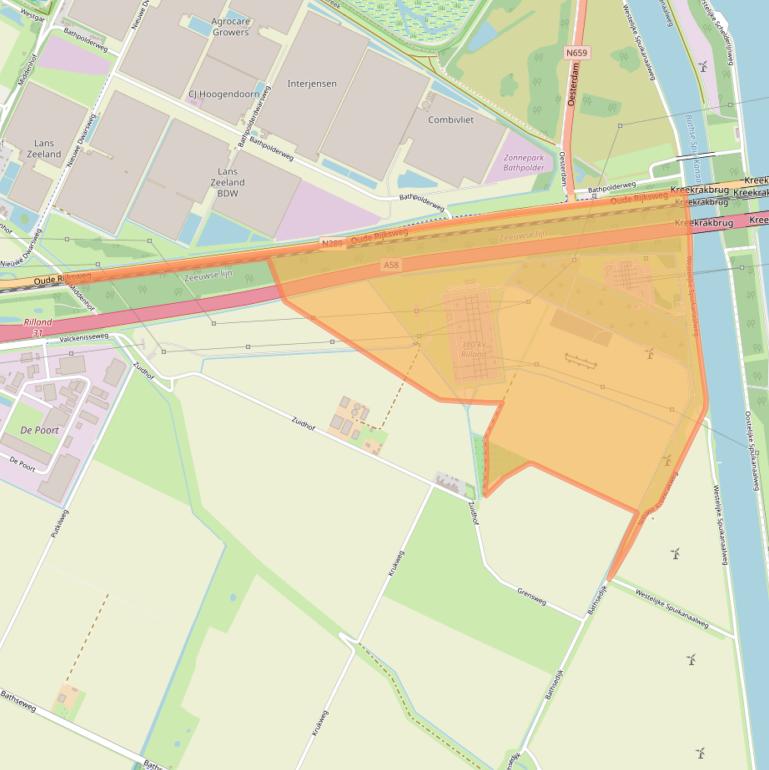 Kaart van postcodegebied 4411TB.
