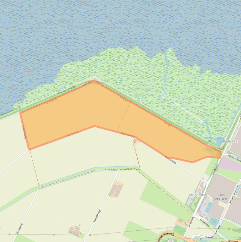 Kaart van postcodegebied 4411TJ.