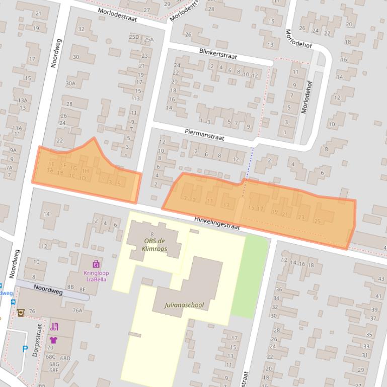 Kaart van postcodegebied 4413AE.