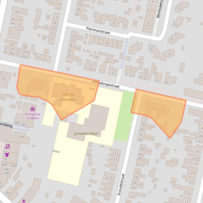 Kaart van postcodegebied 4413AG.