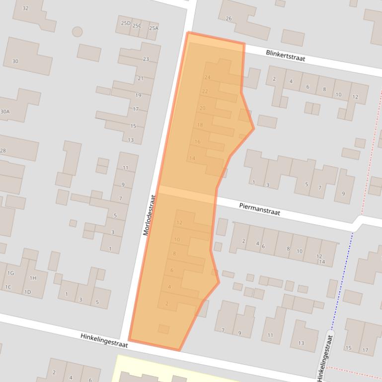 Kaart van postcodegebied 4413AP.