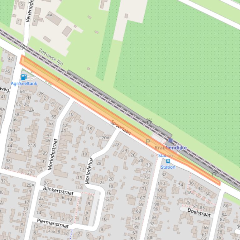 Kaart van postcodegebied 4413AS.