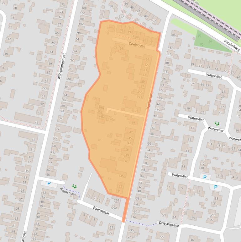 Kaart van postcodegebied 4413BG.