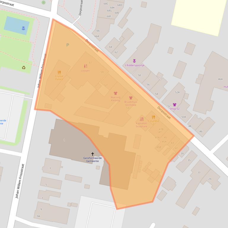 Kaart van postcodegebied 4413BL.