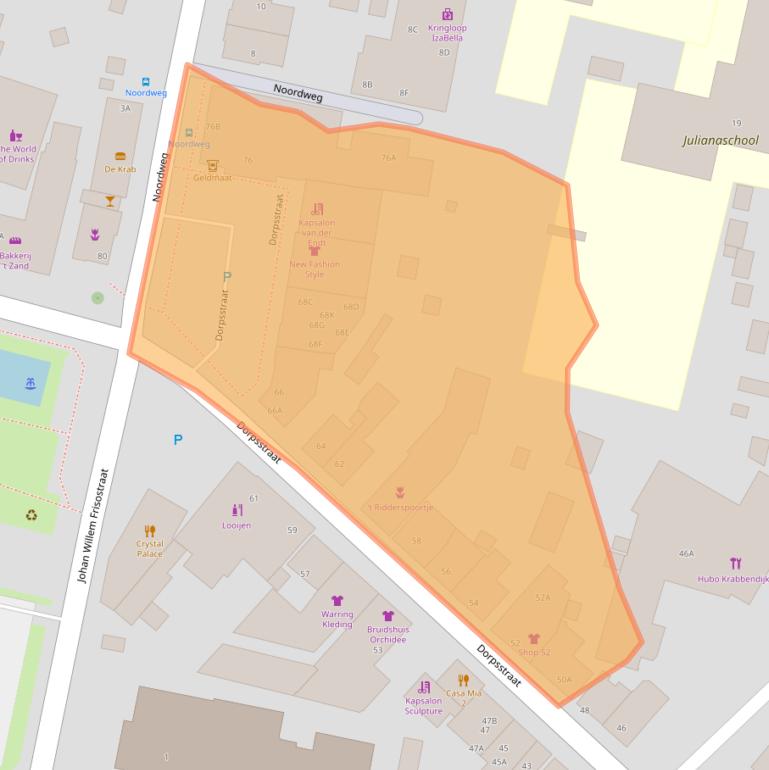 Kaart van postcodegebied 4413BN.