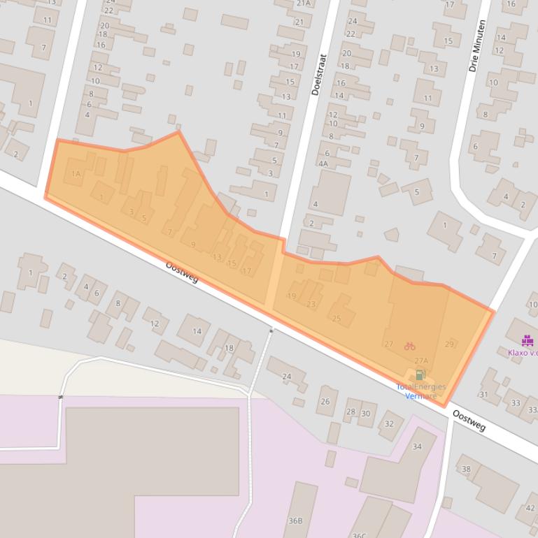 Kaart van postcodegebied 4413BP.