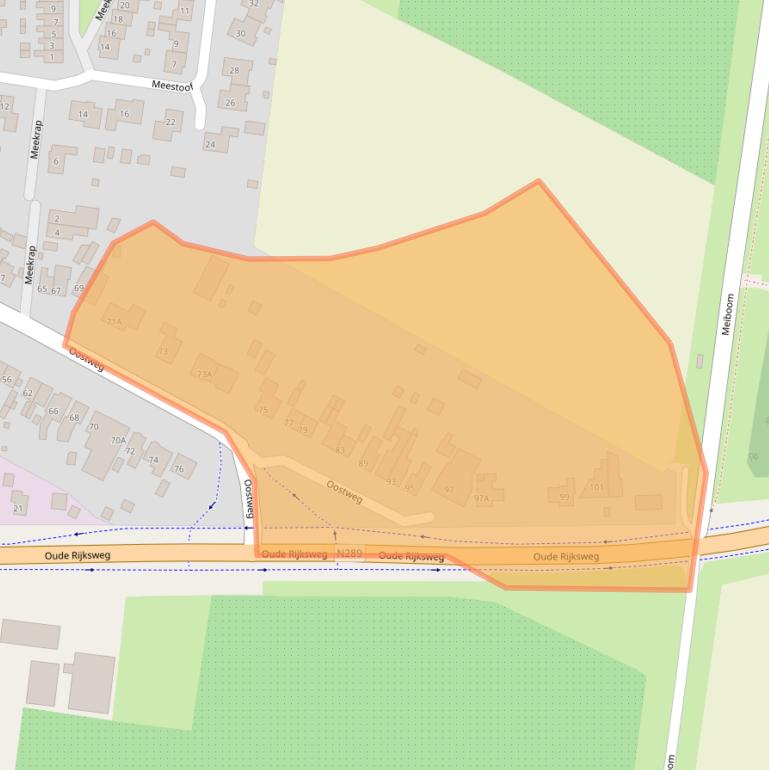 Kaart van postcodegebied 4413BS.