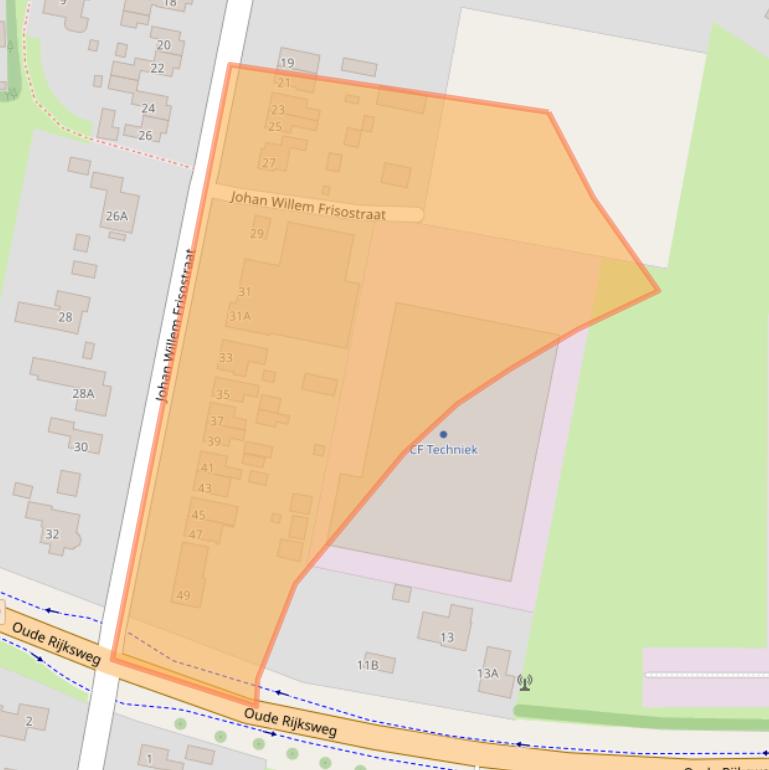 Kaart van postcodegebied 4413CB.