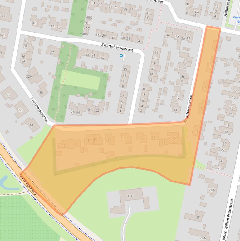 Kaart van postcodegebied 4413DA.