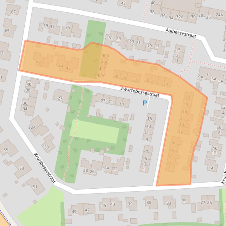 Kaart van postcodegebied 4413DH.