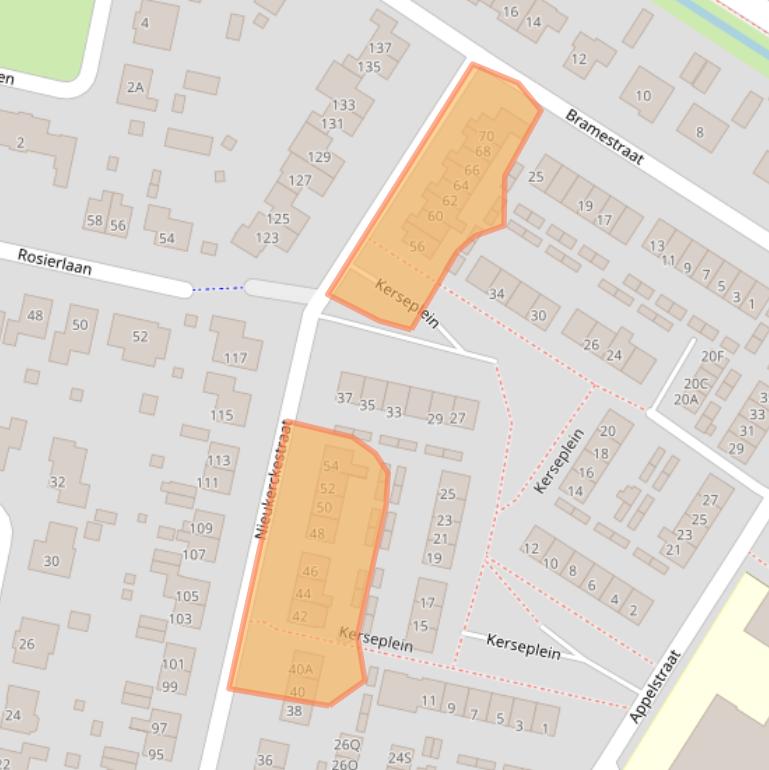 Kaart van postcodegebied 4413EN.