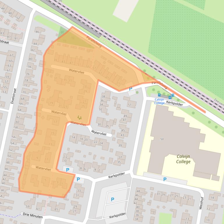 Kaart van postcodegebied 4413GC.