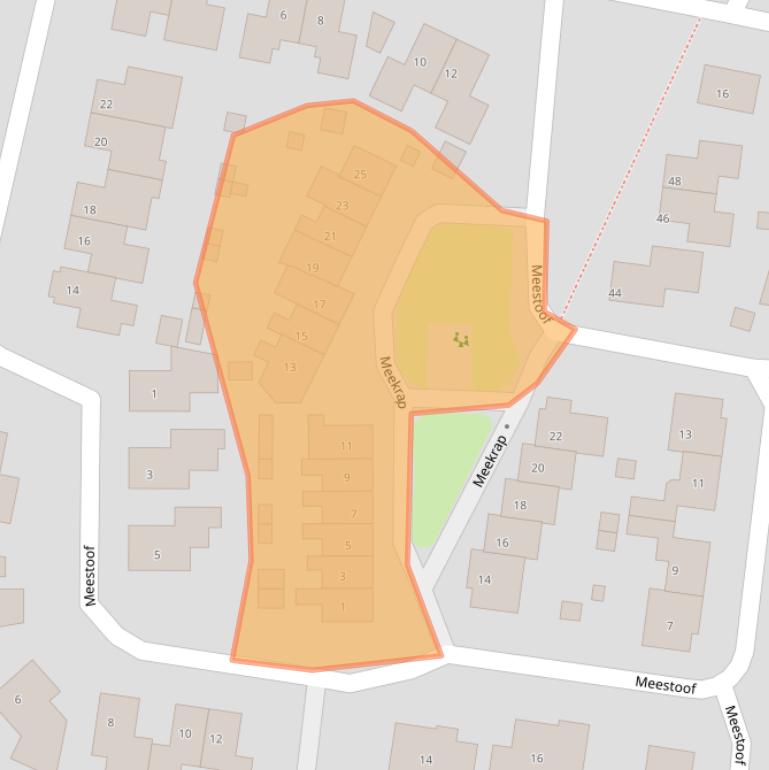 Kaart van postcodegebied 4413GR.