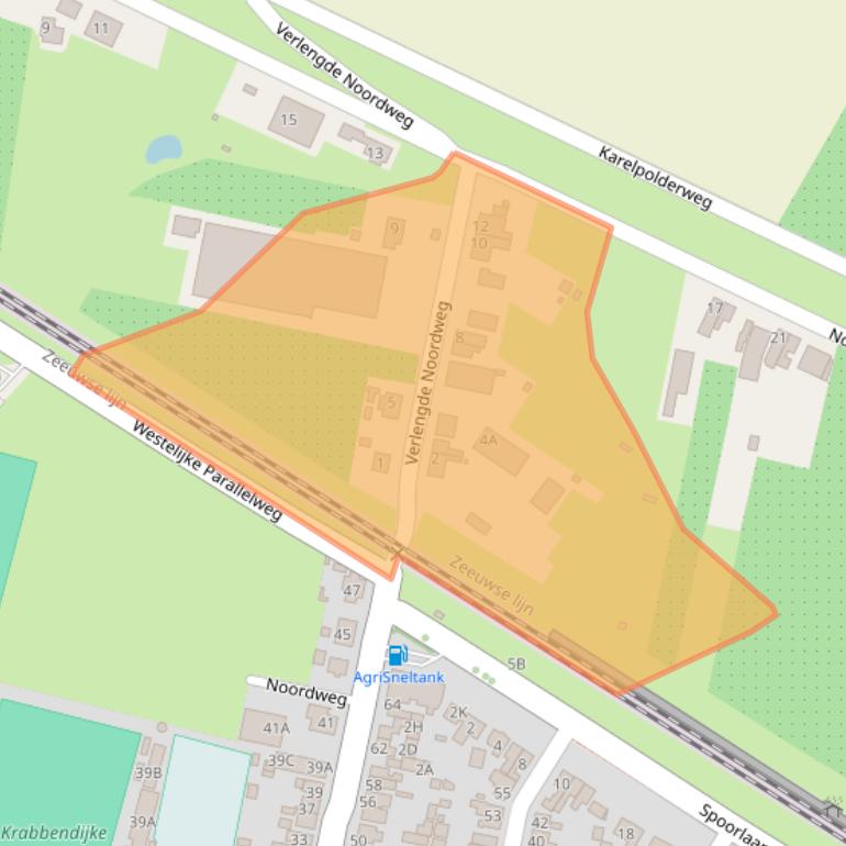 Kaart van postcodegebied 4413ND.