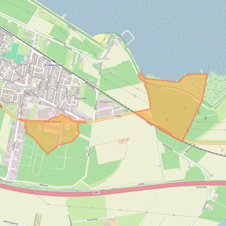 Kaart van postcodegebied 4413NK.