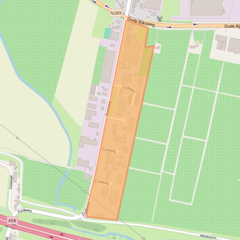 Kaart van postcodegebied 4413NL.