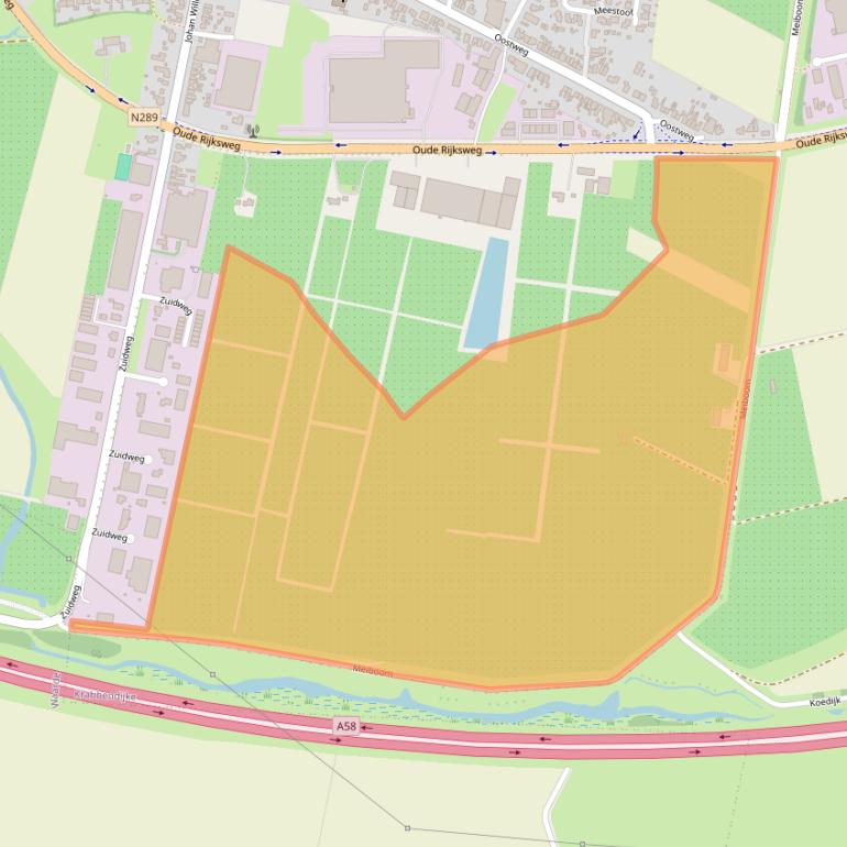 Kaart van postcodegebied 4413NR.