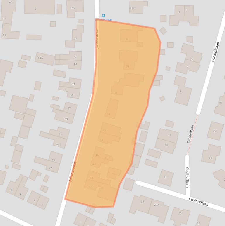 Kaart van postcodegebied 4414AV.