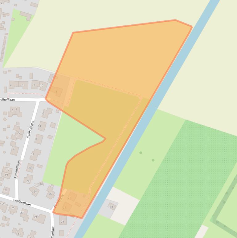 Kaart van postcodegebied 4414BL.