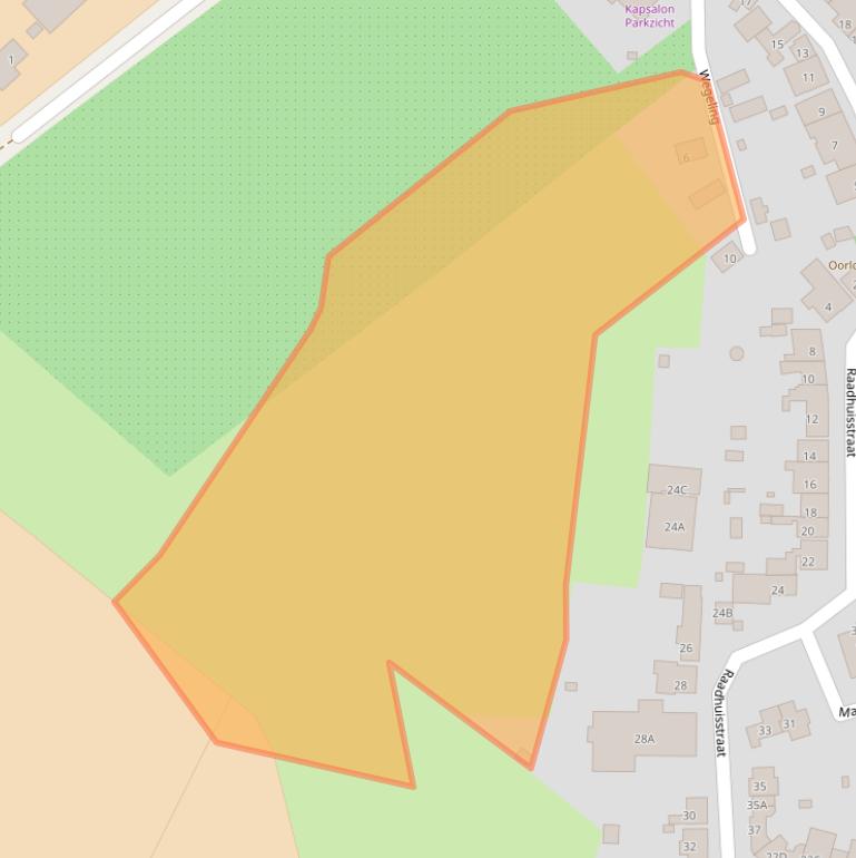 Kaart van postcodegebied 4414BM.