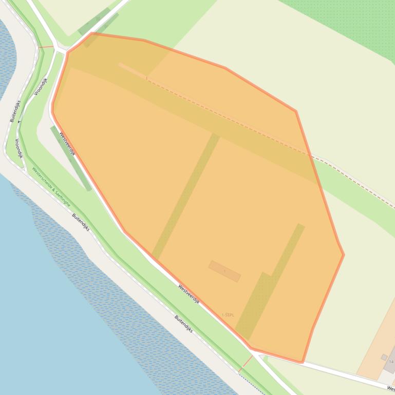 Kaart van postcodegebied 4414BP.