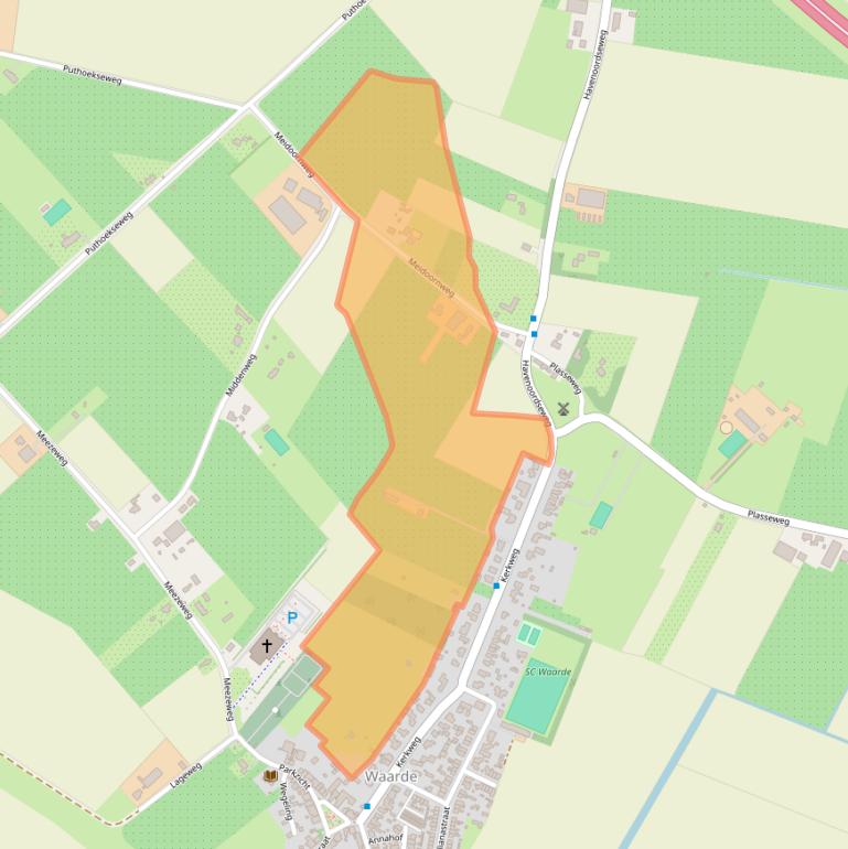 Kaart van postcodegebied 4414RL.