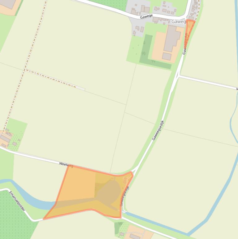 Kaart van postcodegebied 4414RT.