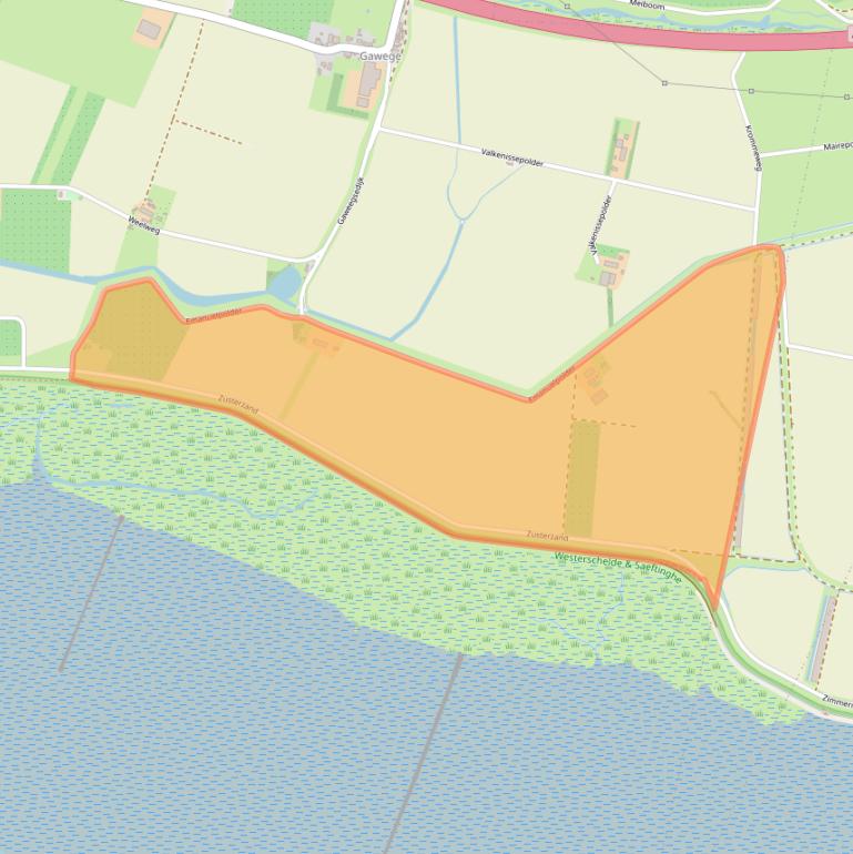 Kaart van postcodegebied 4414RV.