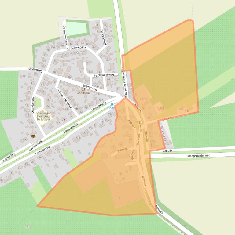 Kaart van postcodegebied 4415AA.