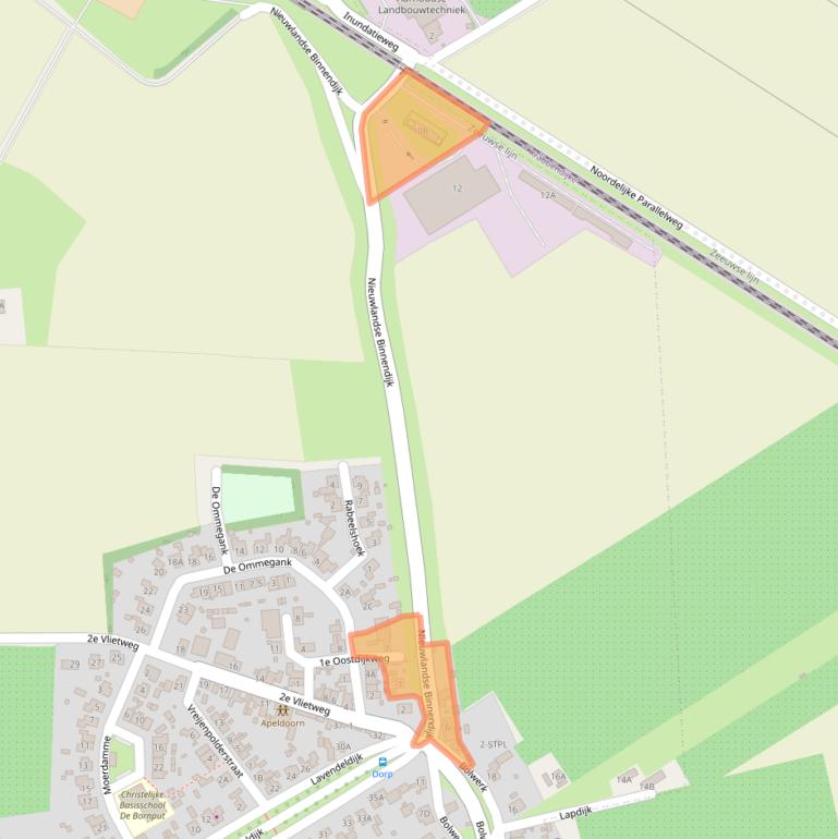 Kaart van postcodegebied 4415AB.