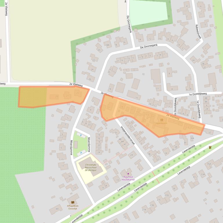 Kaart van postcodegebied 4415AE.