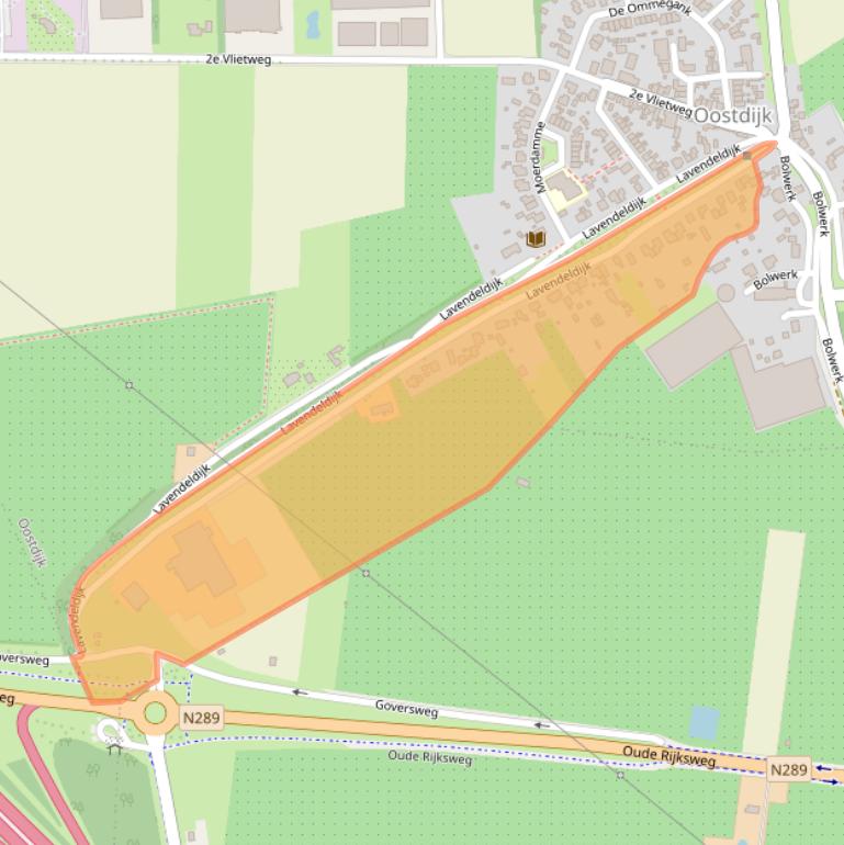 Kaart van postcodegebied 4415AJ.