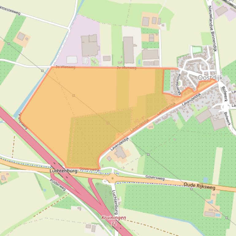 Kaart van postcodegebied 4415AK.