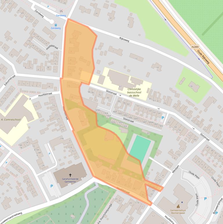 Kaart van postcodegebied 4416AD.