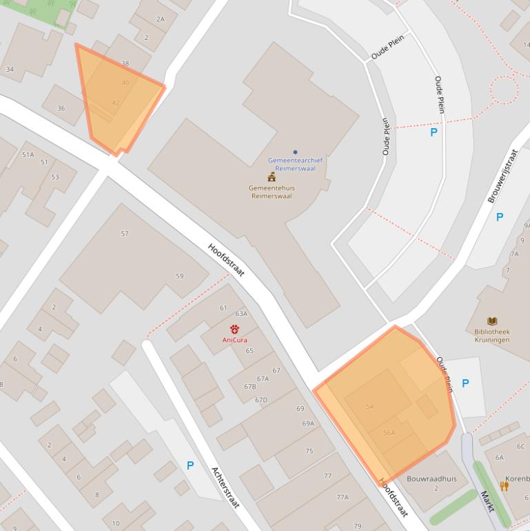 Kaart van postcodegebied 4416AE.