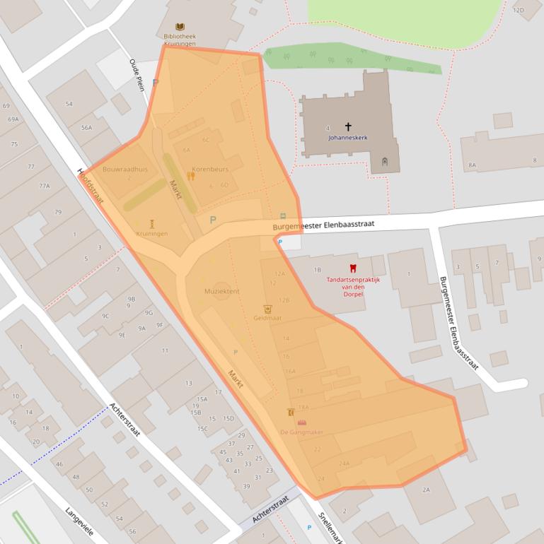 Kaart van postcodegebied 4416AH.