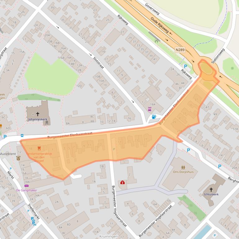 Kaart van postcodegebied 4416AN.