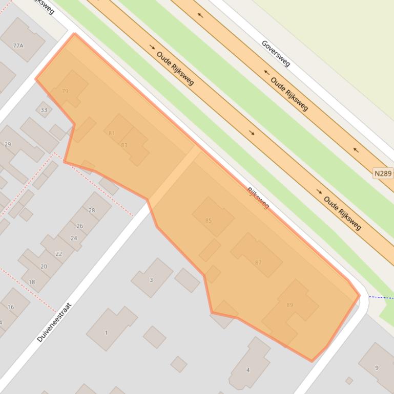 Kaart van postcodegebied 4416BC.