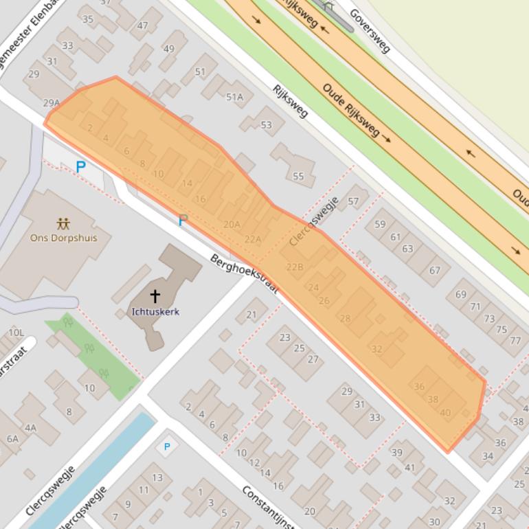 Kaart van postcodegebied 4416BK.