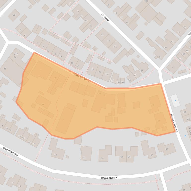 Kaart van postcodegebied 4416BV.