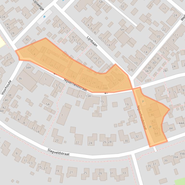 Kaart van postcodegebied 4416BW.