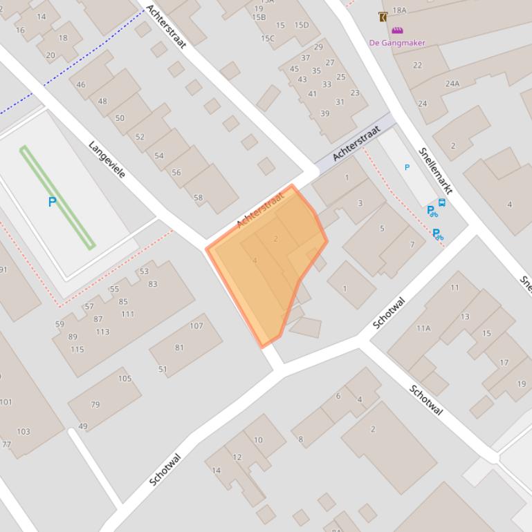 Kaart van postcodegebied 4416CH.