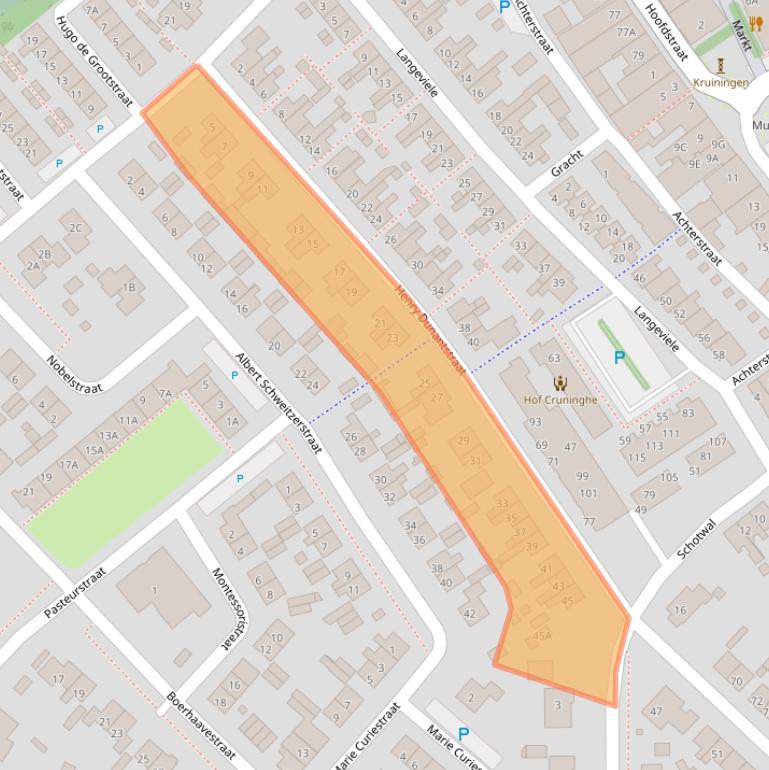 Kaart van postcodegebied 4416CK.