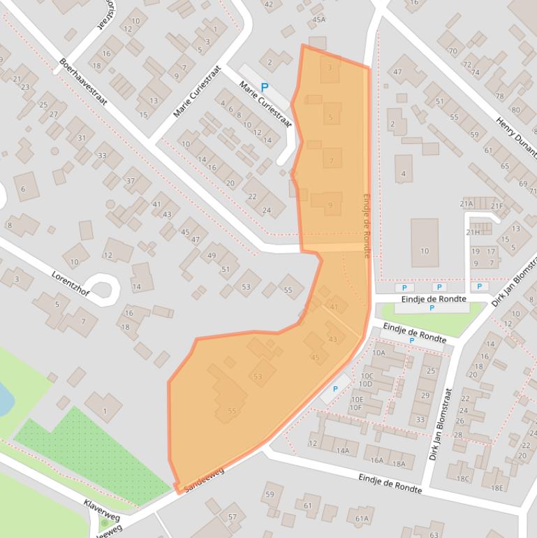 Kaart van postcodegebied 4416CP.