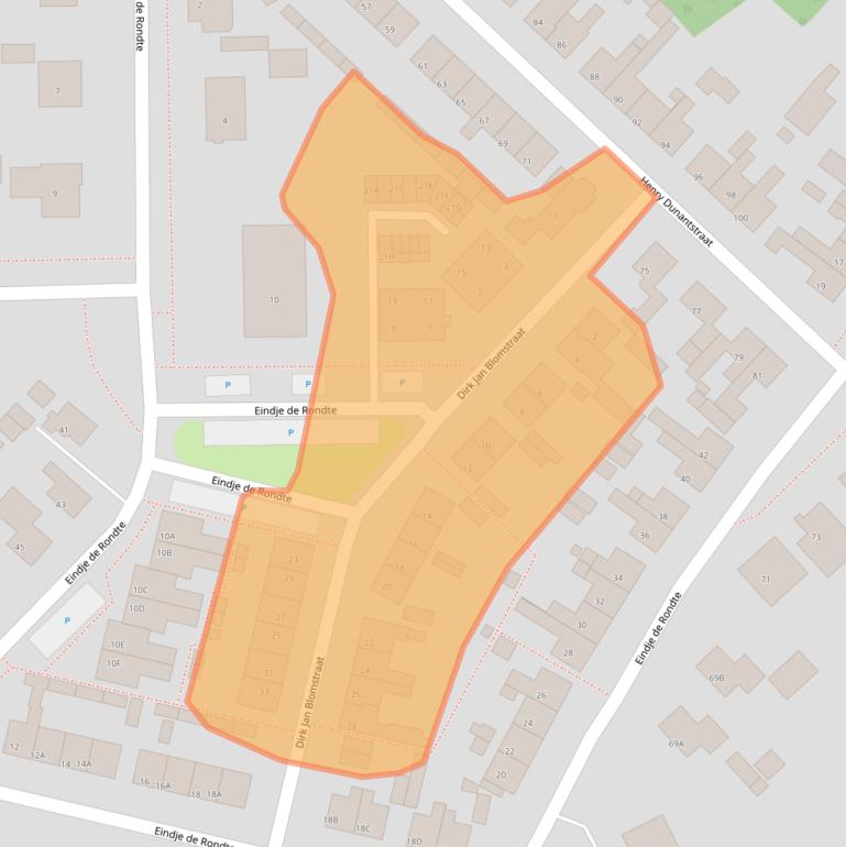 Kaart van postcodegebied 4416CV.