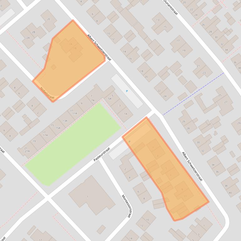 Kaart van postcodegebied 4416CW.