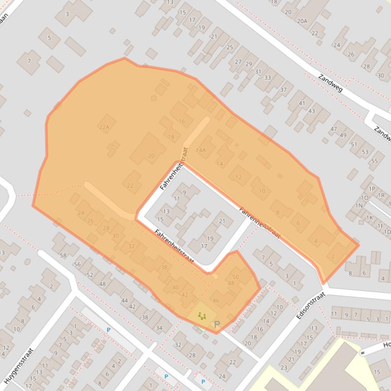 Kaart van postcodegebied 4416DC.